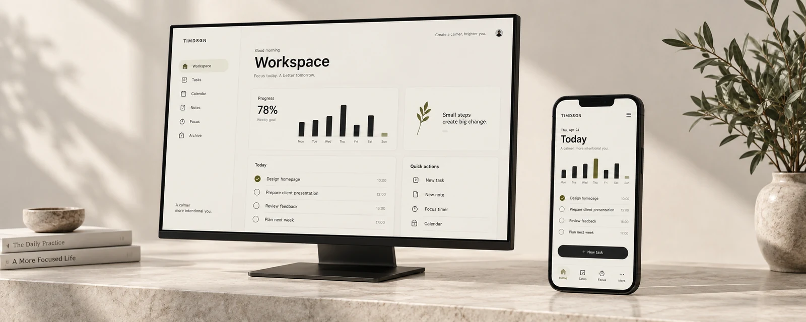 Koncept digitalnog proizvoda — aplikacija za organizaciju na računalu i mobitelu
